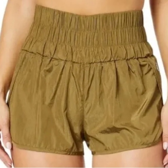 Free People Pants - Free People Movement The Way Home Shorts Women's S Small Medium Army Green